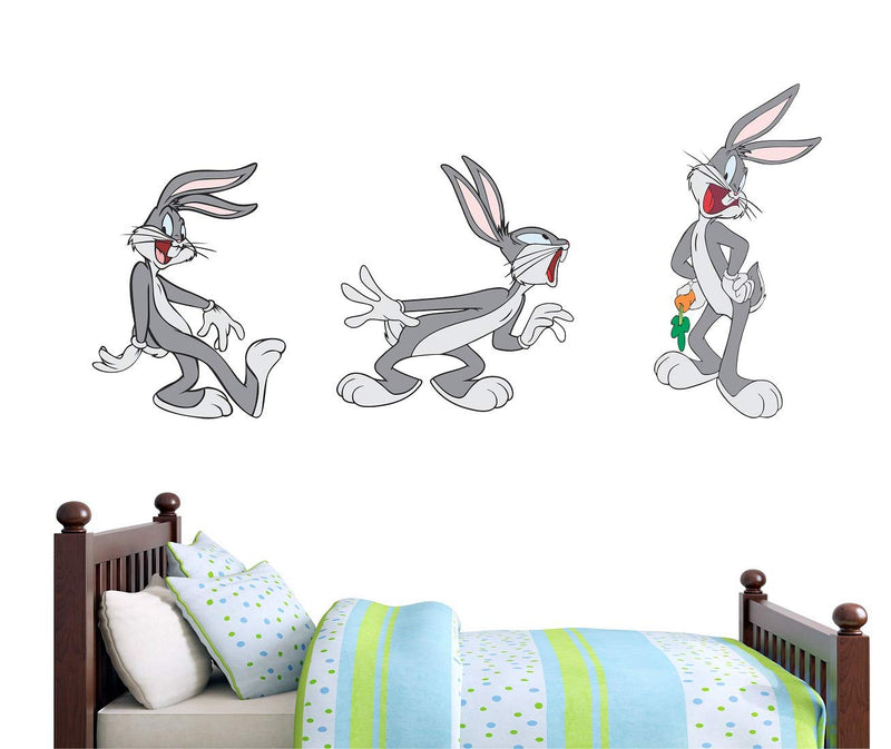 Wallstick ' Bunny-3 ' Wall Sticker (Vinyl, 75 cm x 55 cm, Multicolor)