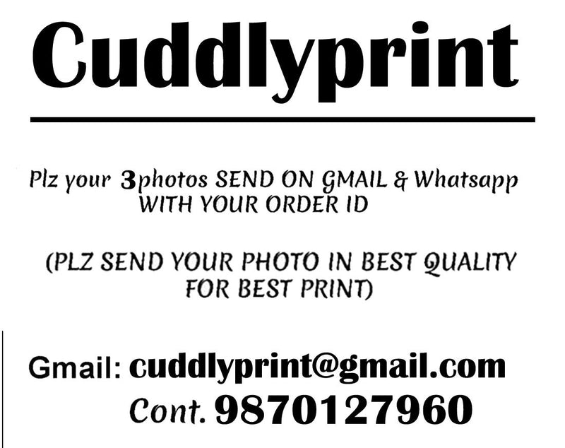 cuddlyprint Personalise Photo Bedsheet With Personalized Pillow Cover, Bedsheet 90x100 Inches, Covers 18 X 27 Inch, 1 Bedsheet & 2 Pillow Covers