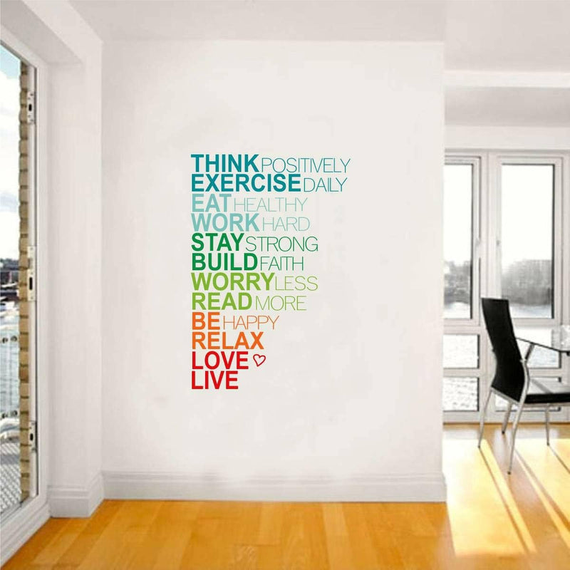 GADGETS WRAP ' Motivational Quotes- Be Positive ' Wall Stickers