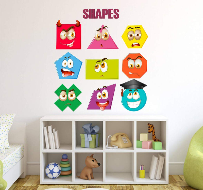 Tuffuk Shapes Large Vinyl Wallstickers for Home Decorations(60 cm x 70 cm)5TZ0179