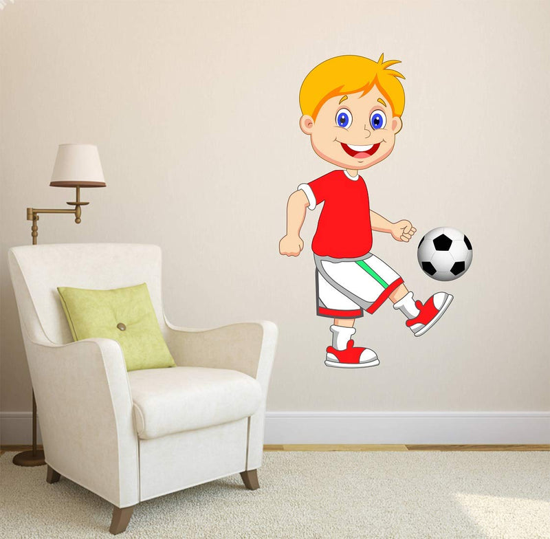 Tuffuk Kids Football Large Vinyl Wallstickers for Home Decorations (60 cm x 90 cm)5TZ117