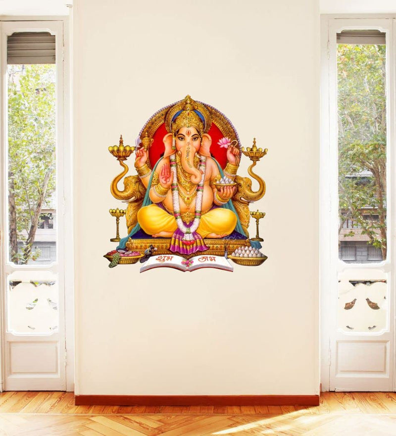 Delight Art Shree Lord Ganesha Ganpati ji Wall Sticker Size - ( 49*56 ) cm Model id - ( DAMC00733L )