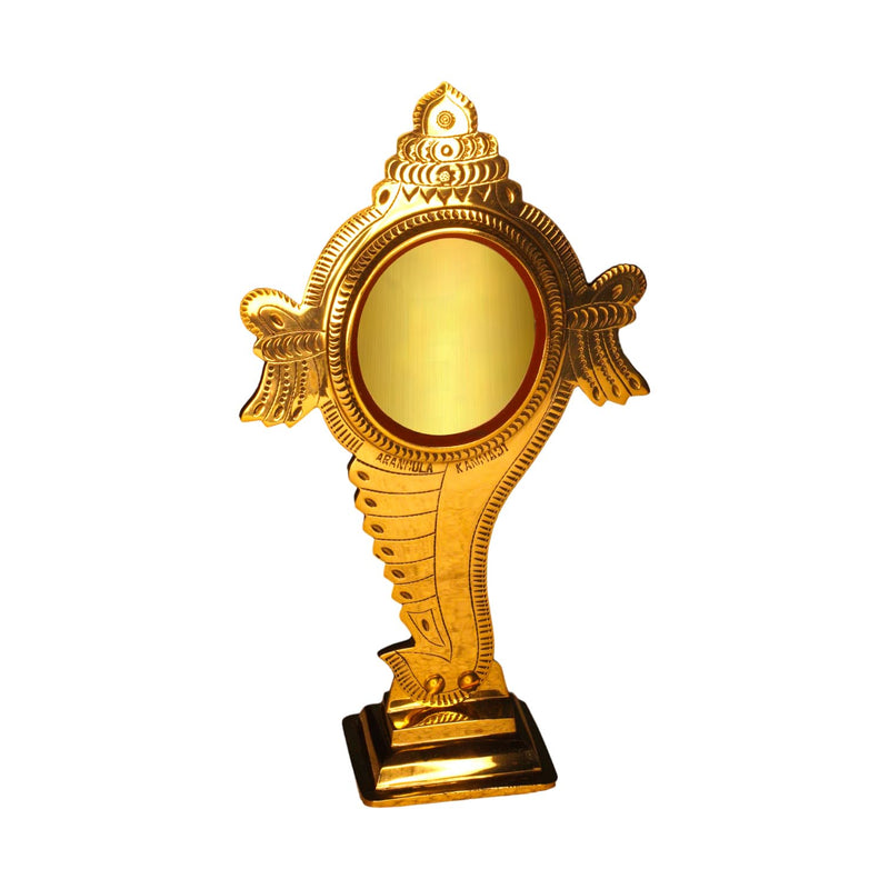 Aranmula Kannadi Shankh Peedom Kannadi Brass Metal Mirror