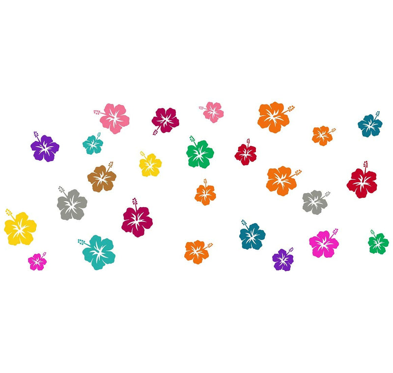 Tuffuk Colourfull Flowers Large Vinyl Wallstickers for Home Decorations(150 cm x 60 cm)5TZ275