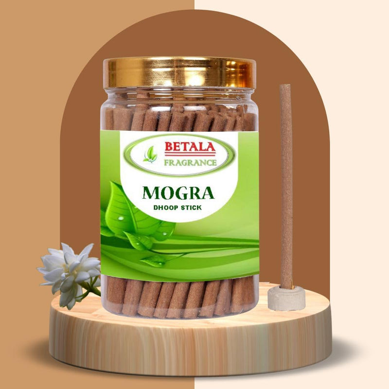 Betala Fragrance Mogra Flavour Dhoop Sticks for Pooja, Dhoop Batti Pack of 200 Gm, 80 Dhup Stick (200 Gm)