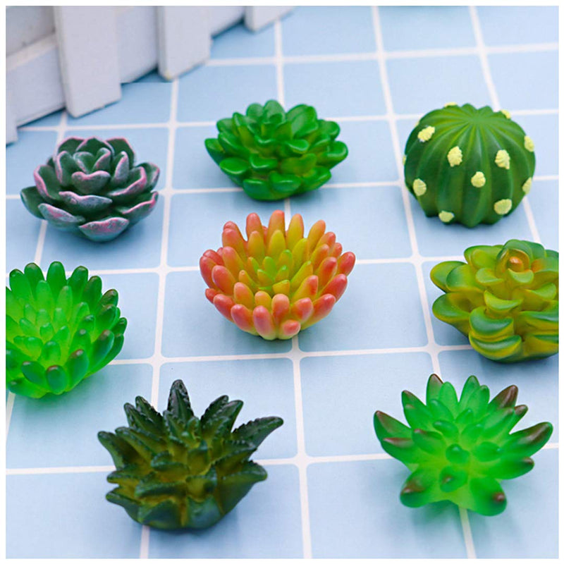 Segreto Creative Refrigerator Magnet Simulated Succulent Plant Resin Fridge Magnet for House Office Kitchen Whiteboard,6 pcs