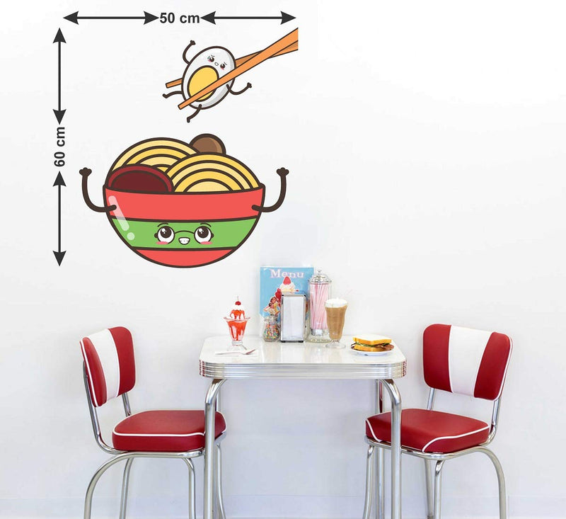 Tuffuk Fast Food Large Vinyl Wallstickers for Home Decorations(50 cm x 60 cm)4TZ198