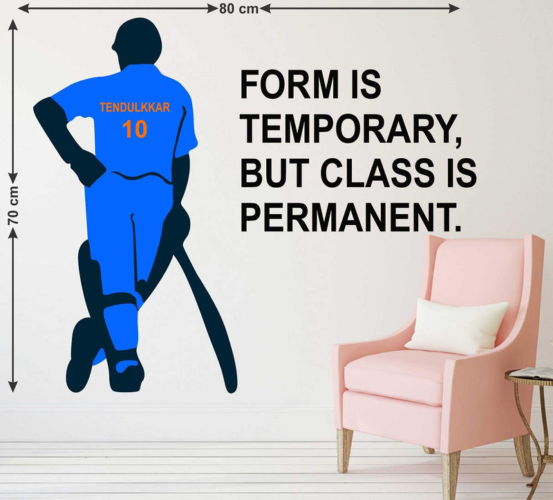 Tuffuk Sachin Tendulkar Large Vinyl Wallstickers for Home Decorations (80cm x 70 cm)5TZ325