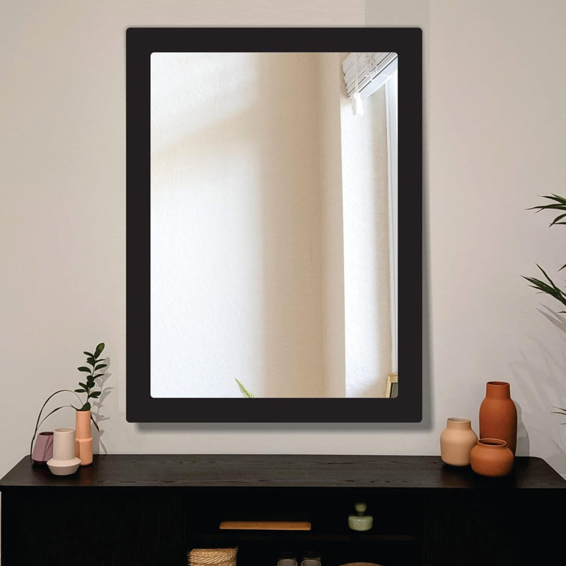 Creative Arts n Frames Wooden Framed Wall Mirror for Bathroom, Bedroom, Drawing Room and Wash Basin (18x24 Rectangle)