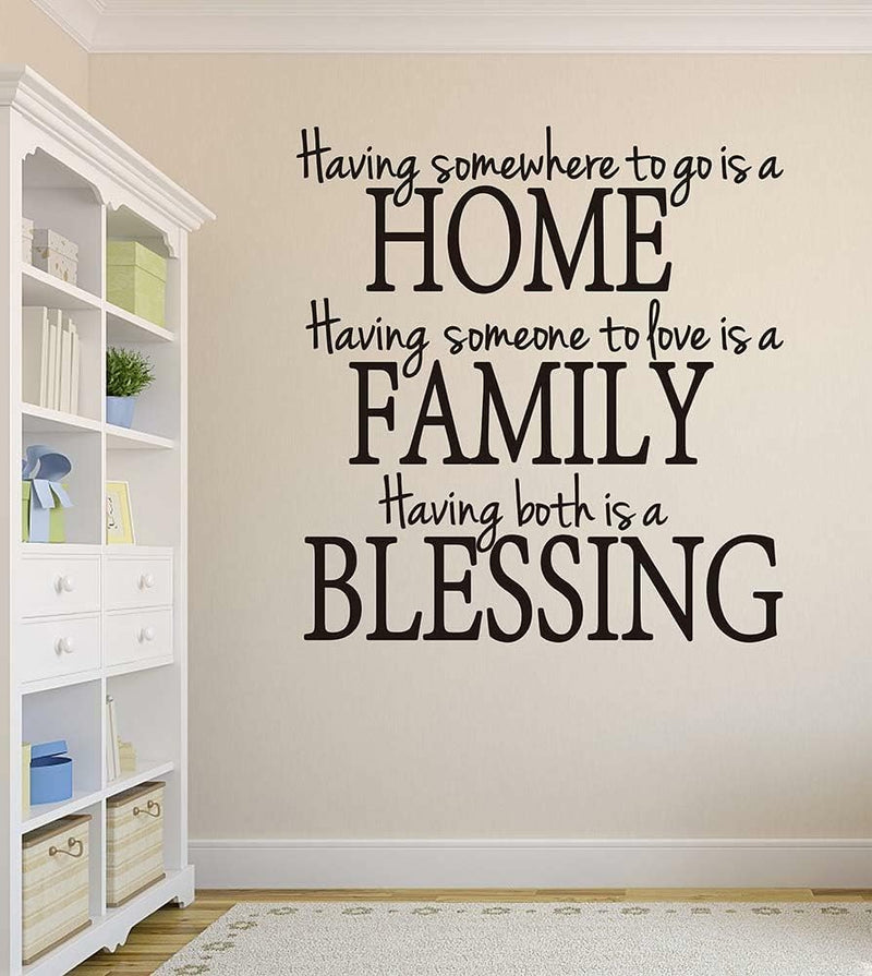 GADGETS WRAP Wall Decals Having Somewhere to Go is a Home Family Blessing Wall Decal Quote Home Decor Art Quote Decals Wall Art Stickers Decal