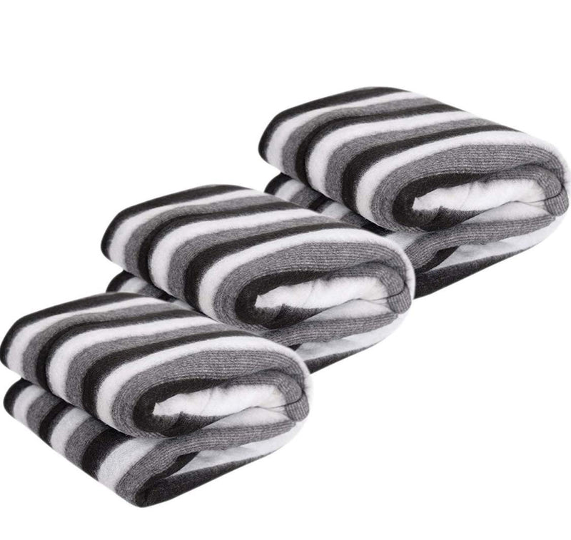 Goyal's ® Fleece 250 TC Single Bed Blanket- Set of 3 (Black Stripes)