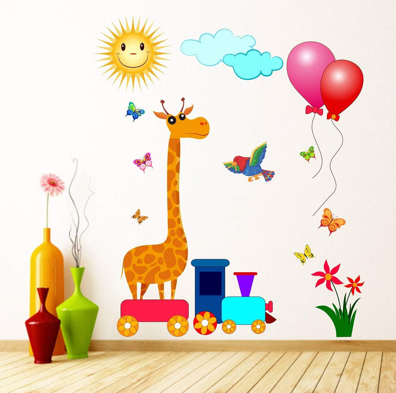 Tuffuk Girafee Large Vinyl Wallstickers for Home Decorations(70 cm x 80 cm)5TZ0186