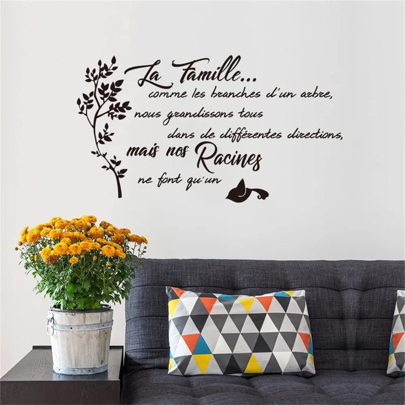 GADGETS WRAP Vinyl Decal Sticker Family Branch Quotes (Item Finish Size : 100cm x 57cm)