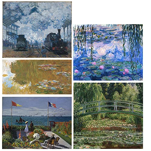 Tallenge - Best of Claude Monet Paintings - Set of 10 Magnets (Magnet,4 x 6 inches, Multicolour)