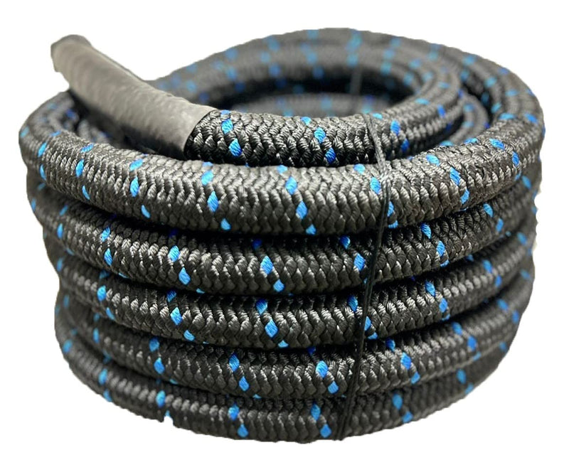 AZUKA® Polyester Braided Pro Battle Rope | 50 Ft Heavy Gym Rope for Toning and Building Muscles