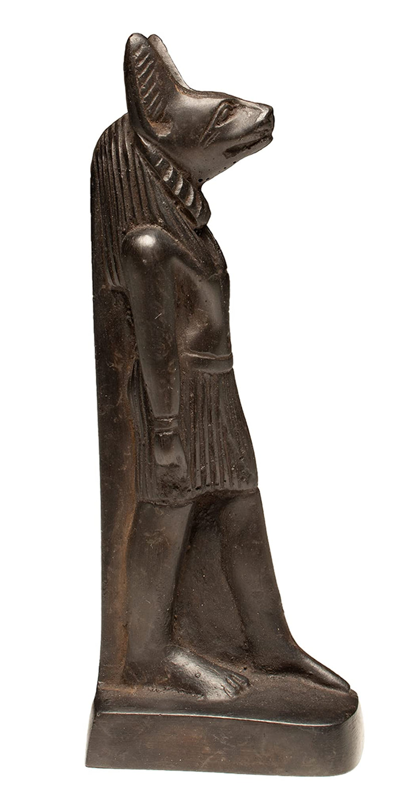 Discoveries Egyptian Imports - Anubis Miniature Standing Statue - Black, 4.75" Tall - Made in Egypt