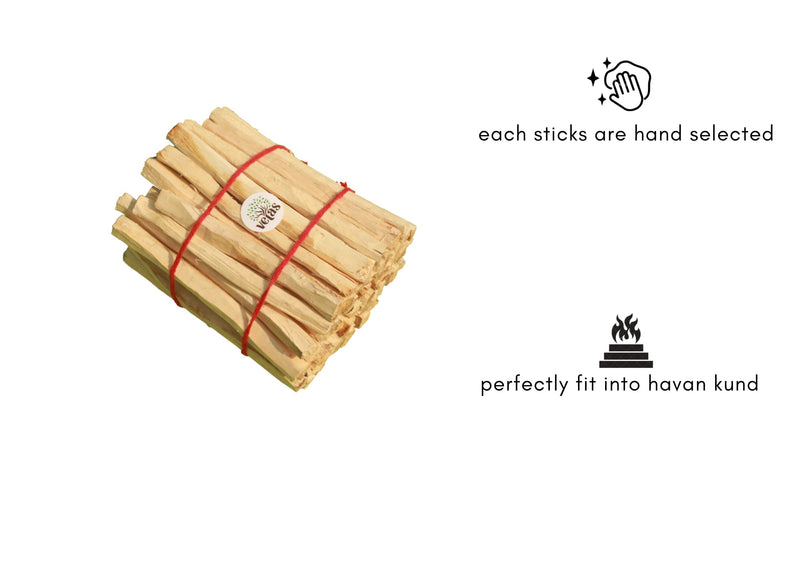 VETAS Mango Wood Sticks for Havan/Aam Ki Lakdi for Pooja (Pack of 60)