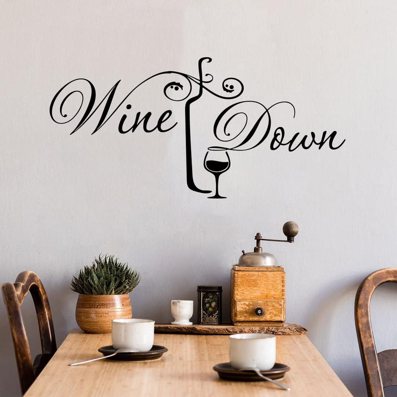 GADGETS WRAP Vinyl Decal Sticker Wine Down Drink Alcohol (Item Finish Size : 117cm x 56cm)