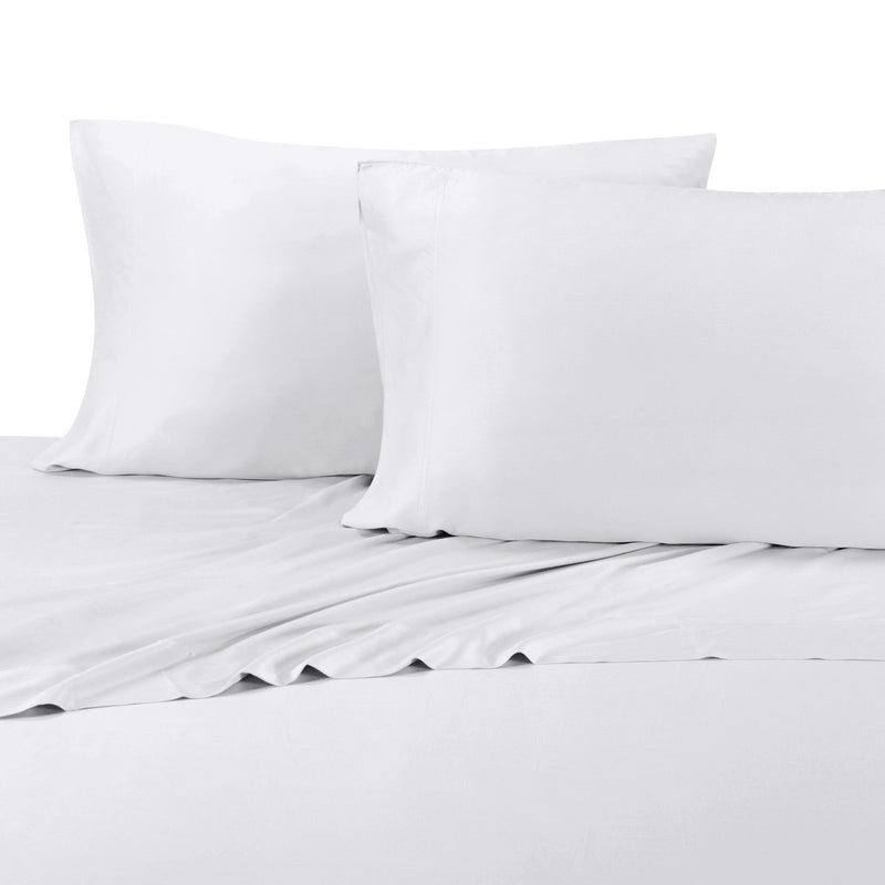 King, White : Royal Hotel Silky Soft Bamboo King Cotton Sheet Set - White