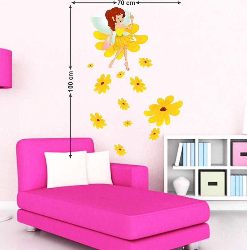 Tuffuk Angels Large Vinyl Wallstickers for Home Decorations(70 cm x 100 cm)5TZ0182