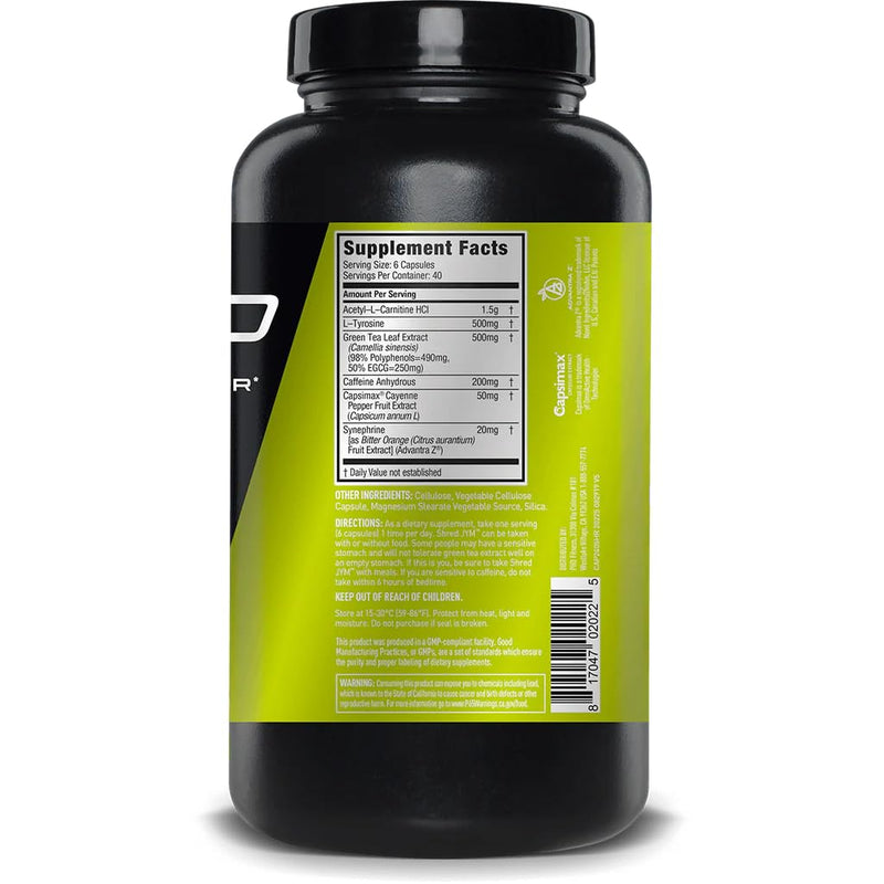 JYM Shred Fat Burner - 240 Vegeterian Capsules