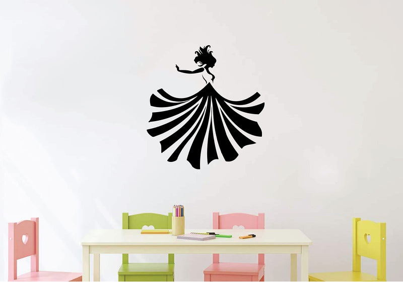 VVWV Beauty Lady Wall Stickers for Beauty Parlour Salon Office Living Room Study Room Home & Kitchen Decor L x H 60 x 60 Cms