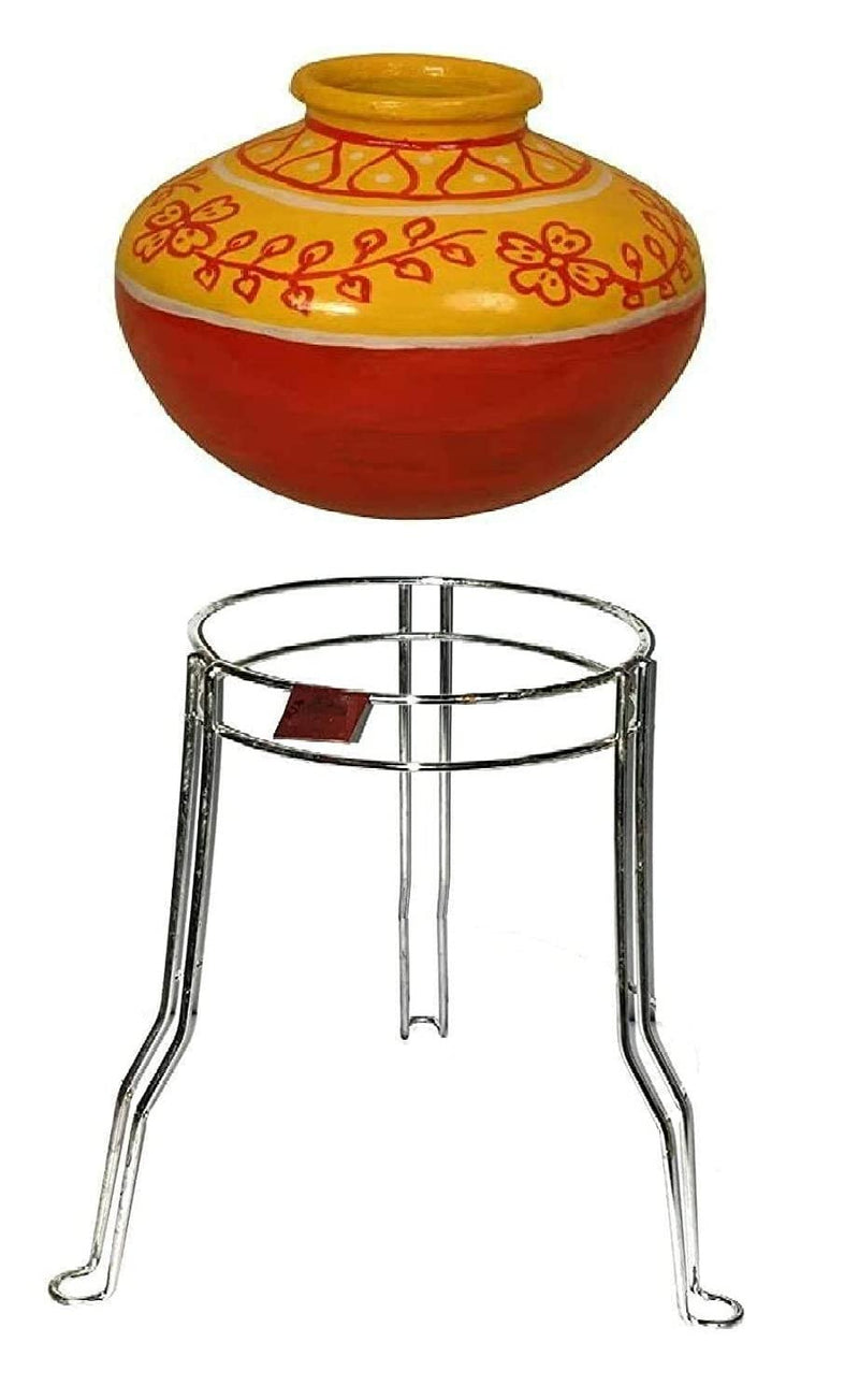 Ajay's Shoppe Stainless Steel Matka Stand/Pot Stand 9 Inch / 23 Cm