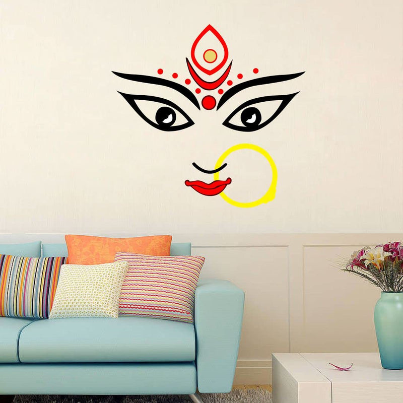 Art's Cafe Durga Maa Wall Sticker Size - (58 * 55) cm - (ACC0276L)