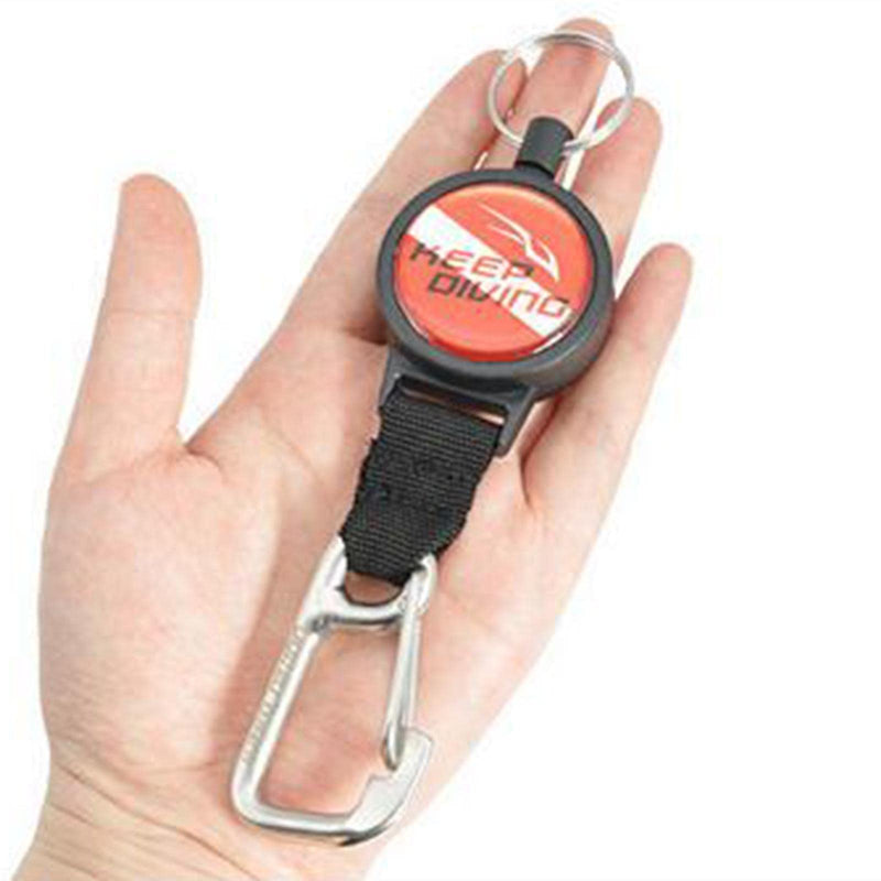 LOOM TREE® Diving Gear Retractor with Snap Clip Torch Holder Diving Retractable Lanyard | Sporting Goods | Water Sports | Scuba & Snorkeling | Other Scuba & Snorkeling