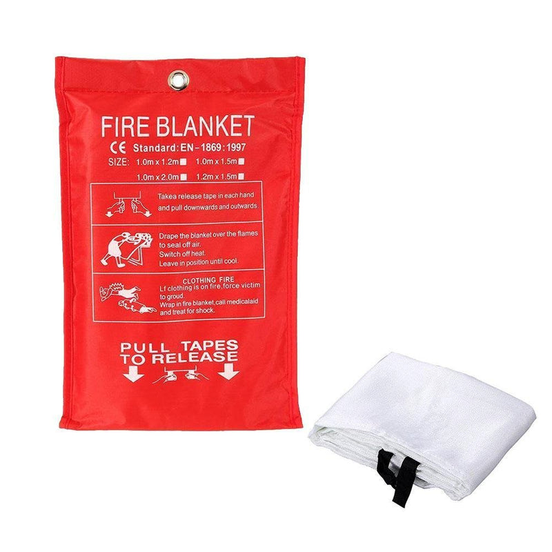 IRONSTAY FIRE BLANKET (1 X 2) METER FIBER GLASS Industries Hotels Kitchen Camping Home Flame Retardant Fiber Glass Material Fire Suppression Blanket