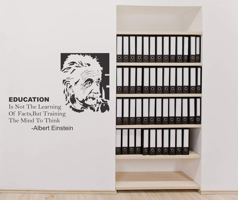 Tuffuk Albert Einstein Large Vinyl Wallstickers for Home Decorations(60 cm x 40 cm)4TZ087