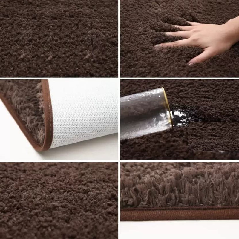 VNQ Super Soft Anti Skid Solid Bathroom Rugs for Home, Bedroom, Living Rooms Entrance Microfiber Door mats Size 40x60 CM with 23mm Pile Hight