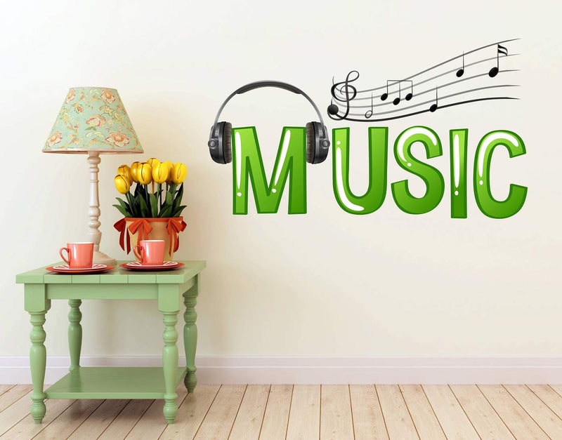 Tuffuk Music Large Vinyl Wallstickers for Home Decorations(70 cm x 40 cm)4TZ144