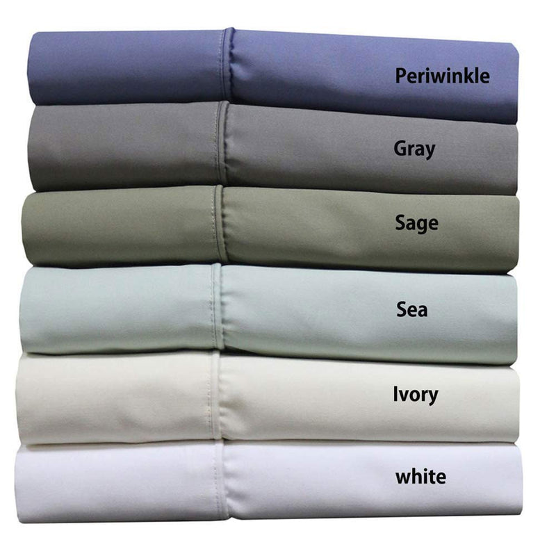 Royal's Solid Gold 1000-Thread-Count 4pc King Bed Sheet Set 100-Percent Cotton, Sateen Solid, Deep Pocket