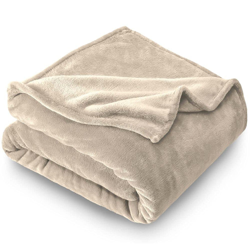 Supreme Home Collective Plain Polar Fleece Blanket Single Bed Blanket (Pack of 1) (Cream)