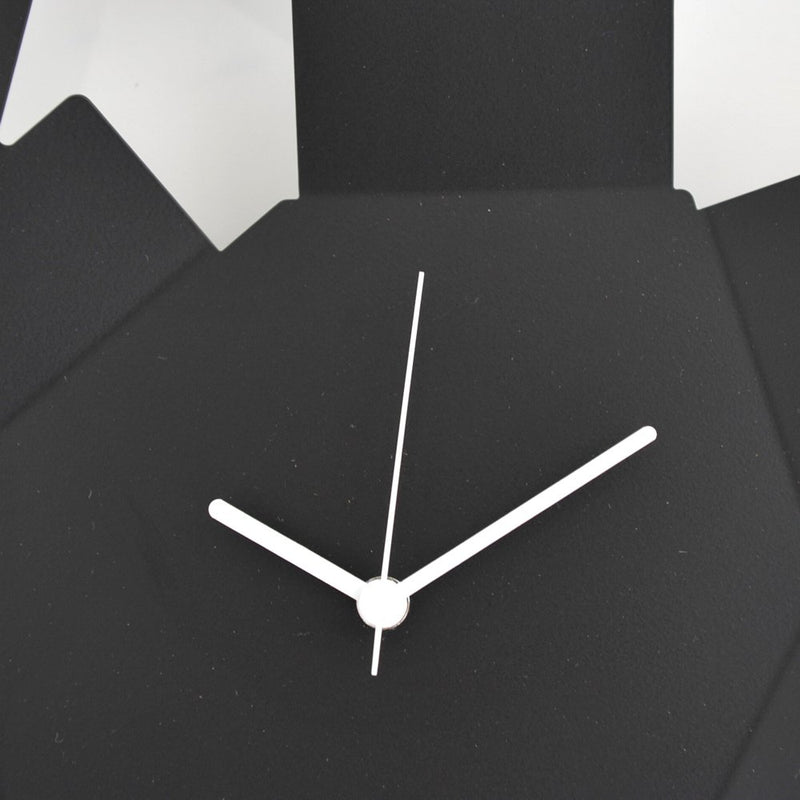 Alessi Aleesi MT19 B Stanza Scirocco Wall Clock, Black