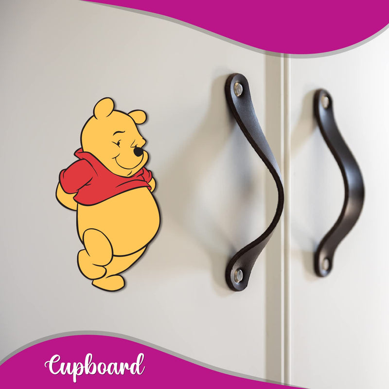 Bhai Please Winnie The Pooh Wooden Fridge Magnet (Pack of 1) Fun Comic Character Gift and Decoration