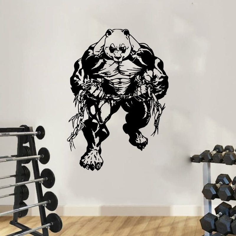 GADGETS WRAP Vinyl Decal Sticker Strong Panda Muscle (Item Finish Size : 78cm x 56cm)