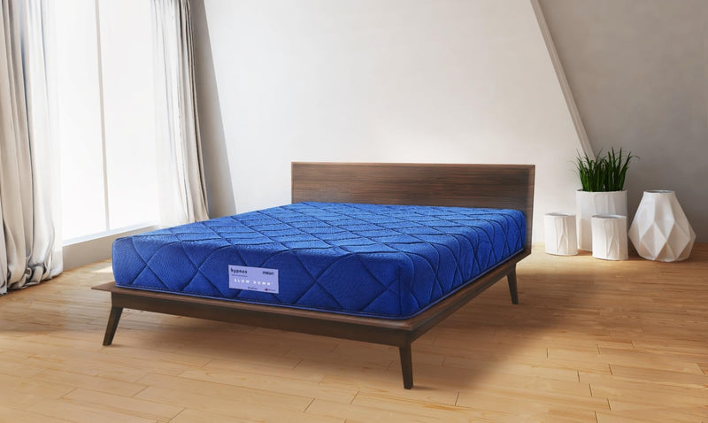 Hypnos Spine Safe 8-inch King Size Memory Foam Mattress (Navy Blue, 78x72x08)