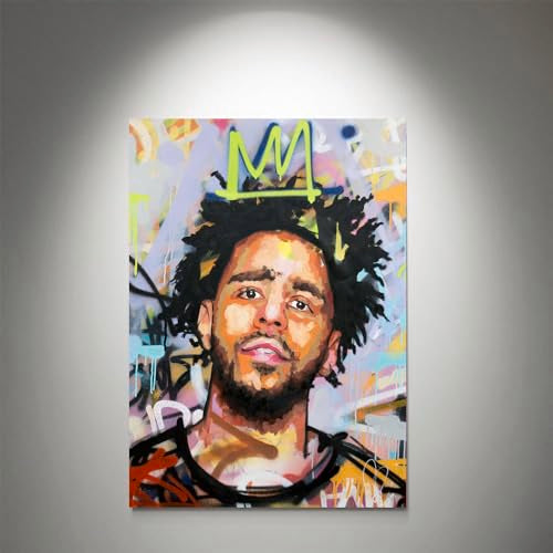 GADGETS WRAP Canvas Gallery Wrap Framed for Home Office Studio Living Room Decoration (9x11inch) - J Cole