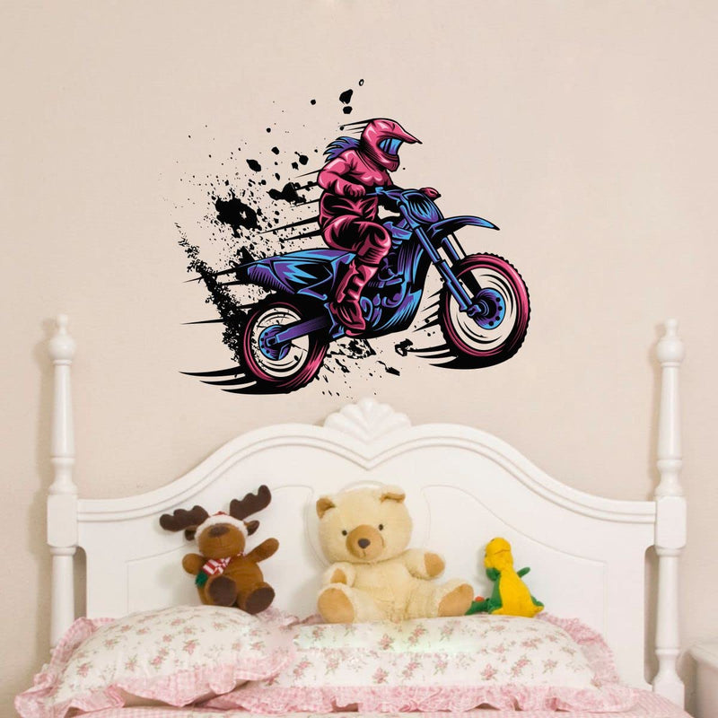 VCREATE DECOR Bike Wall Sticker & Dceal (PVC Vinyl,Size-58 CM X 50 CM)