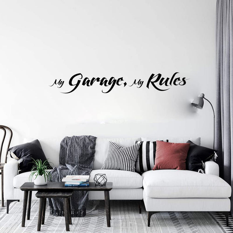 GADGETS WRAP Vinyl Decal Sticker My Garage My Rules (Item Finish Size : 140cm x 21cm)