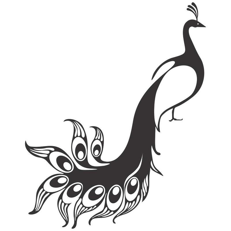 Tuffuk Peacock Large Vinyl Wallstickers for Home Decorations(70 cm x 60 cm)4TZ298