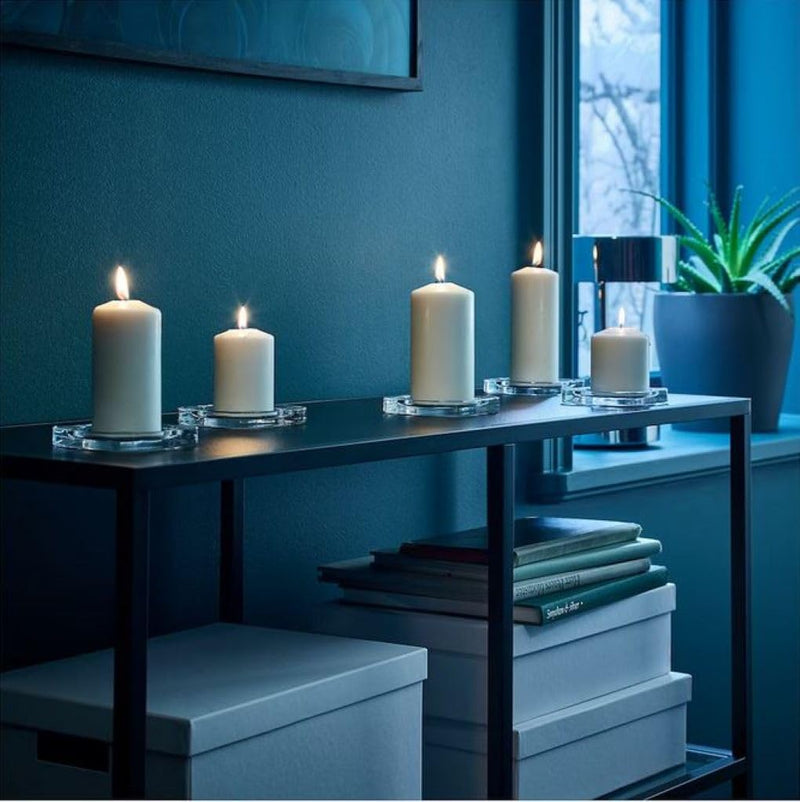 Ikea FENOMEN: Set of 5 Unscented Block Candles (103.779.45)