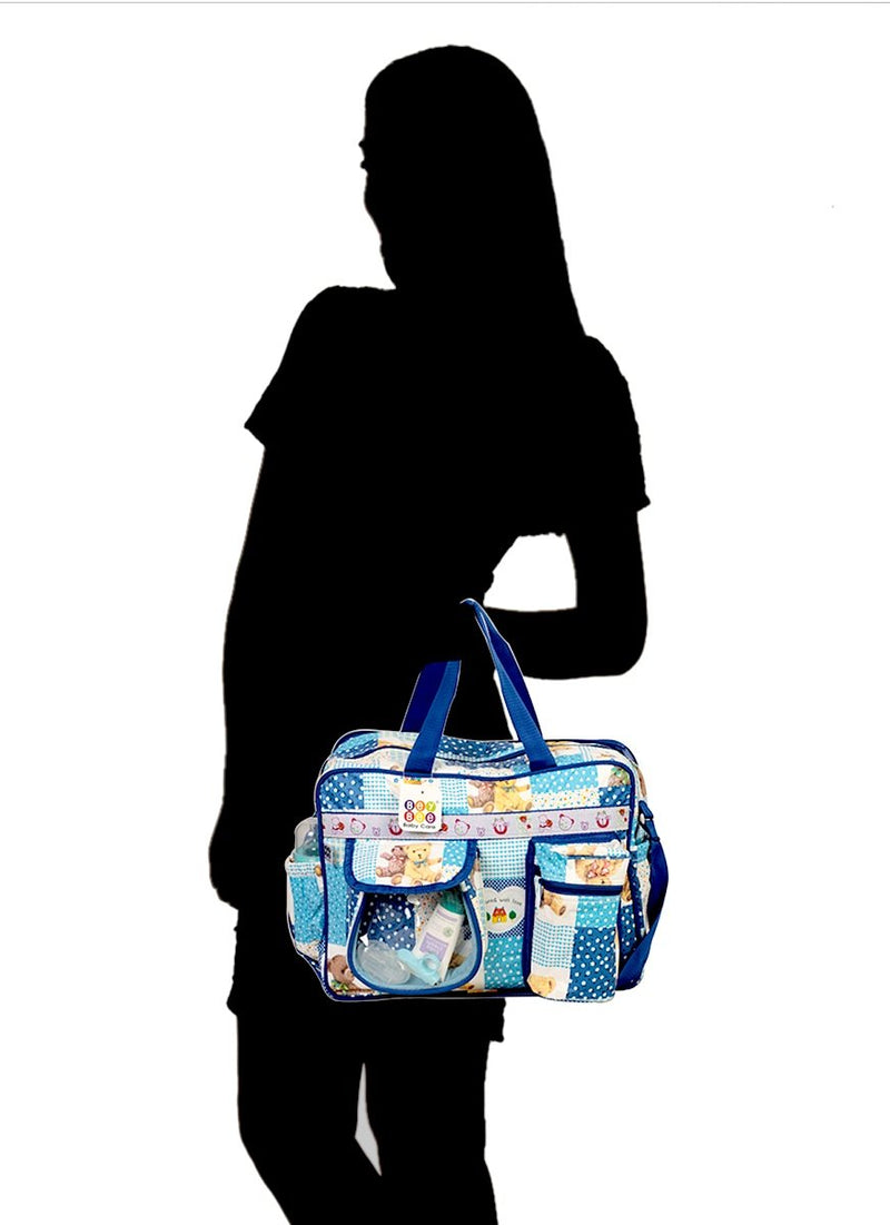 BeyBee® Baby Diaper Nappy Changing Baby Diaper Bag|Spacious Waterproof Backpack with Multiple Pockets to Easily Organise Baby Essentials|Mummy Bag/Handbag Mama's Bag Travel Bag (Diaper Bag(Dark Blue)