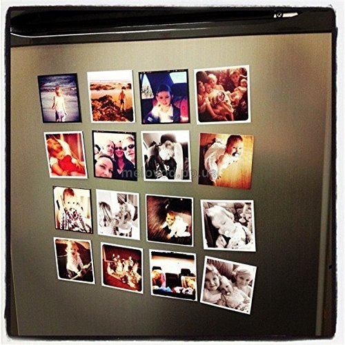 XOXOMags Set of 16 Photo Magnets - Turn your photos into fridge magnets - Personalised Printed Magnets