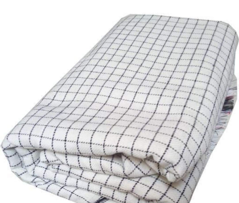 JMT Cotton 100 TC Bedsheet (Black & White_Single)