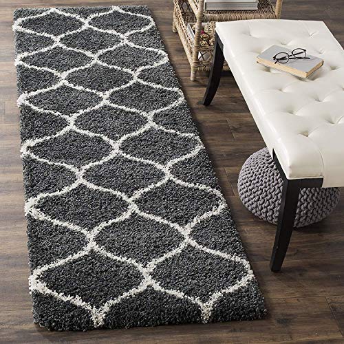 Naze Modern Silky Micro Fiber Polyster Carpet for Bedroom, Study Room, Kisd Room, Guest Room ETC ('Grey and Ivory, 1.5x3 feet