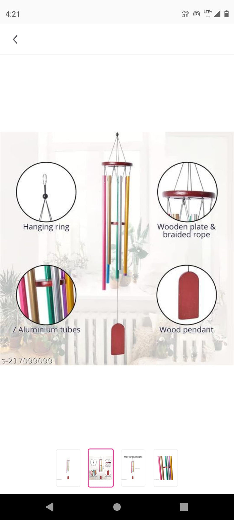 Wind Chime Multi Color