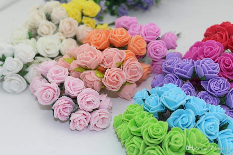 D'Lush designs Artificial Flowers (Assorted, 72 Pieces)